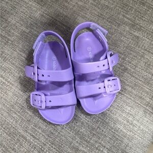 Kids Lilac Buckle Sandals - Unbranded